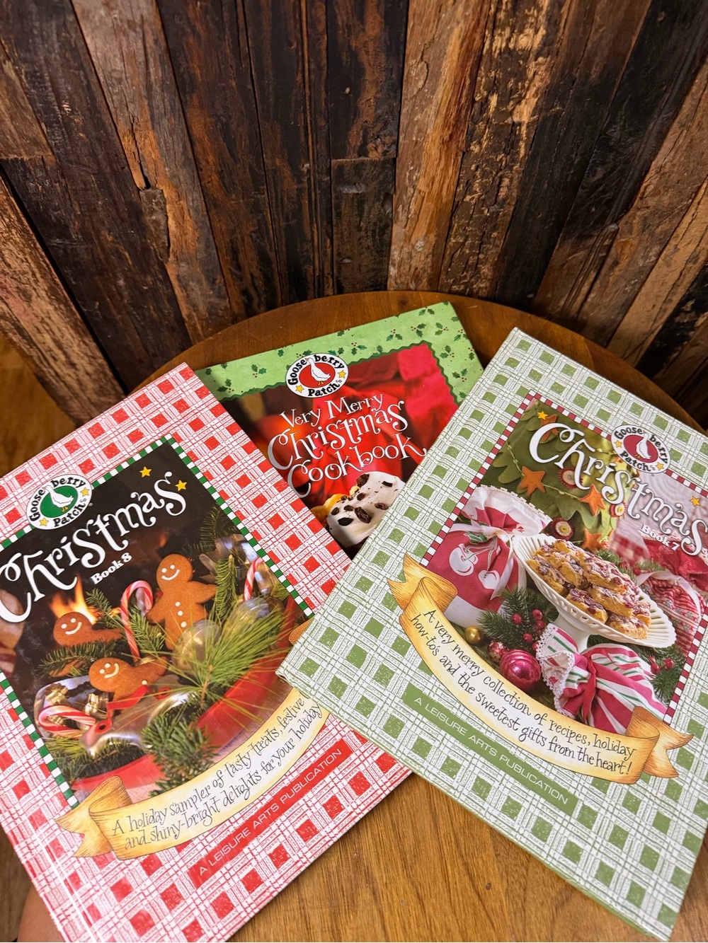 Gooseberry Patch Christmas Cookbook Lot 3 Books 7 8 Very Merry Recipes Crafts